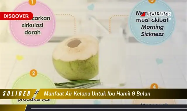 manfaat air kelapa untuk ibu hamil 9 bulan