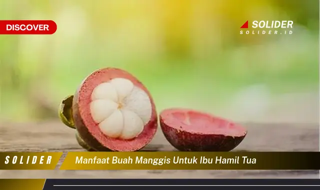 manfaat buah manggis untuk ibu hamil tua