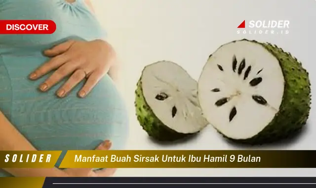 manfaat buah sirsak untuk ibu hamil 9 bulan