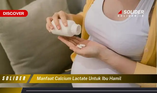 manfaat calcium lactate untuk ibu hamil