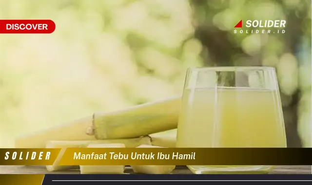 manfaat tebu untuk ibu hamil