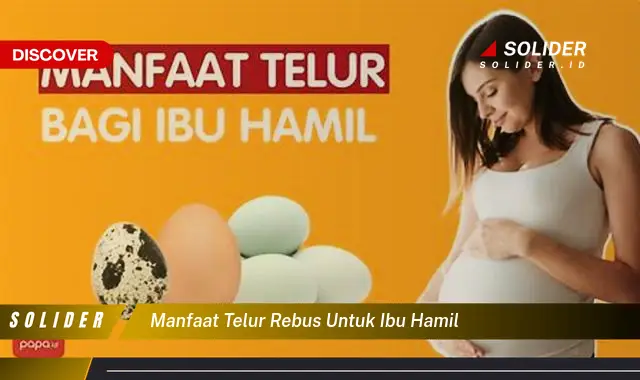 manfaat telur rebus untuk ibu hamil