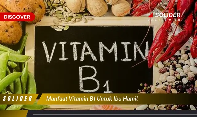 manfaat vitamin b1 untuk ibu hamil