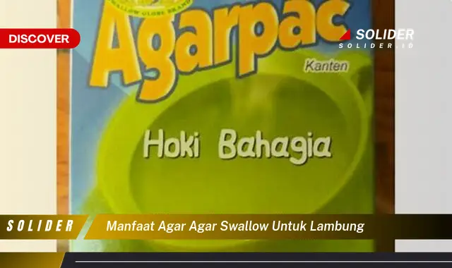 manfaat agar agar swallow untuk lambung