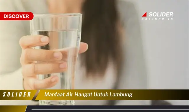 manfaat air hangat untuk lambung