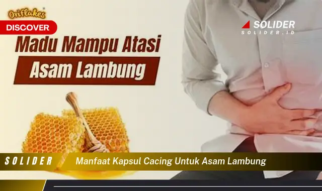 manfaat kapsul cacing untuk asam lambung