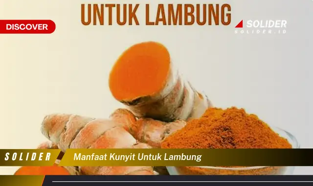 manfaat kunyit untuk lambung