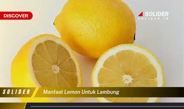 manfaat lemon untuk lambung