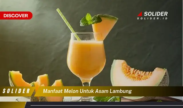 manfaat melon untuk asam lambung