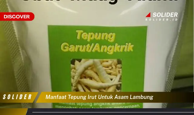 manfaat tepung irut untuk asam lambung