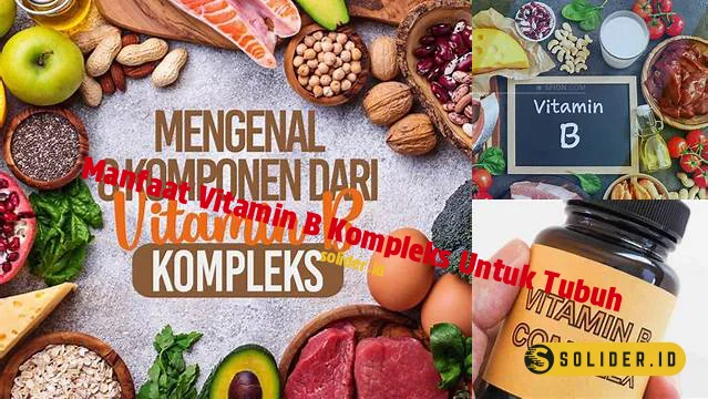 manfaat vitamin b kompleks untuk tubuh