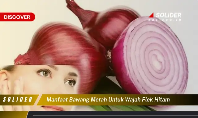 Temukan 9 Manfaat Bawang Merah Untuk Wajah Flek Hitam Yang Anda Perlu