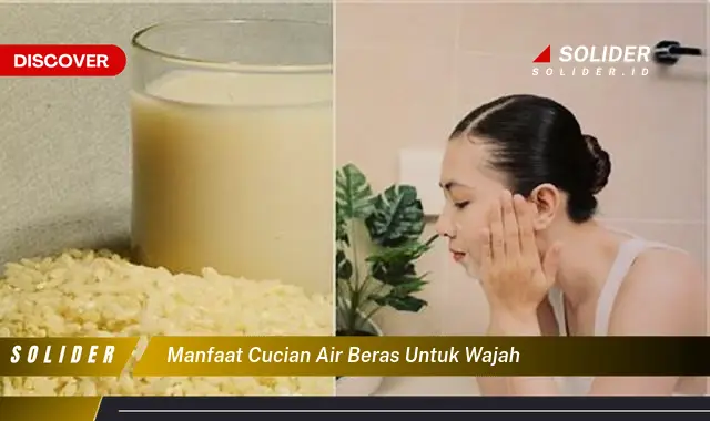 manfaat cucian air beras untuk wajah