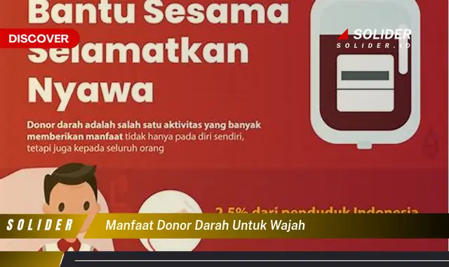 manfaat donor darah untuk wajah