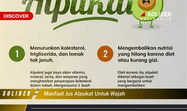 manfaat jus alpukat untuk wajah