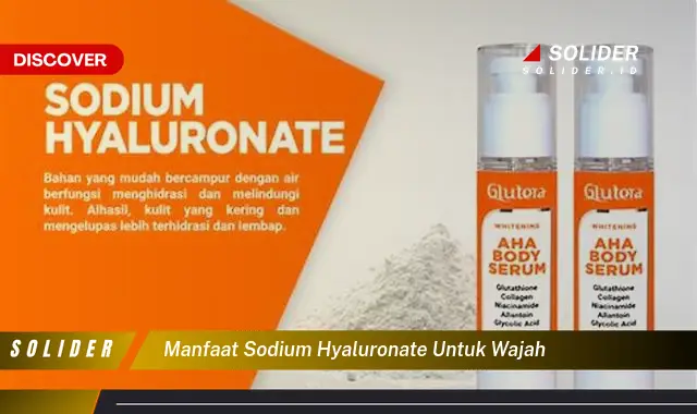 manfaat sodium hyaluronate untuk wajah