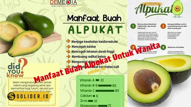 manfaat buah alpukat untuk wanita