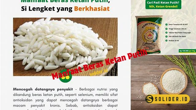 manfaat beras ketan putih