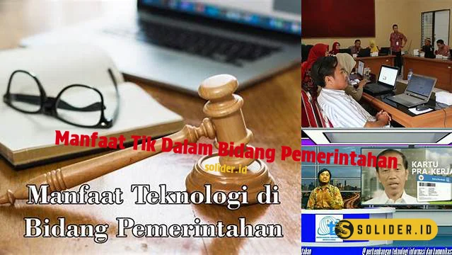 manfaat tik dalam bidang pemerintahan